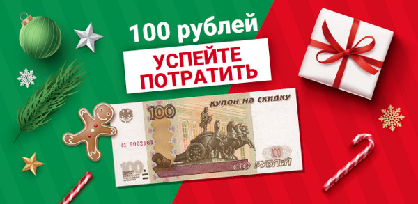 Скидка 100 рублей!