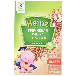 Гречневая каша heinz с омега 3 состав